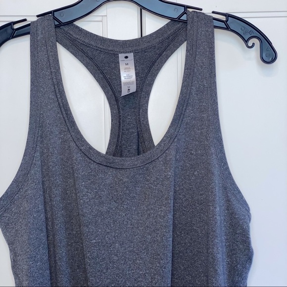 Yogalicious | Racerback Gray Tank Medium - Picture 5 of 9